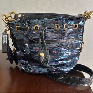 Couture Coach Sequin Blue Bag